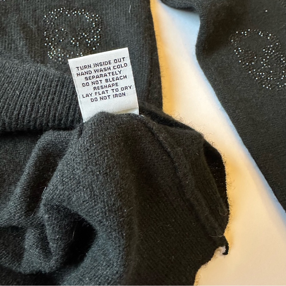 The Cashmere Project Basic Crew Neck Sweater Blac… - image 4